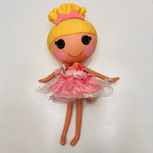 Lalaloopsy Doll Cinder Slippers Full Size 13" Pink Dots Dress 2010